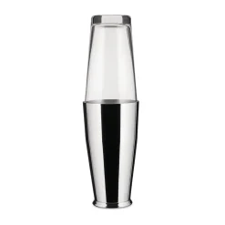 Alessi Boston Cocktailshaker 5050, 0,5L glas/RVS