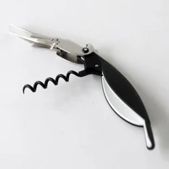 Alessi Parrot Sommelier Kelnersmes / Kurkentrekker AAM32 B, zwart