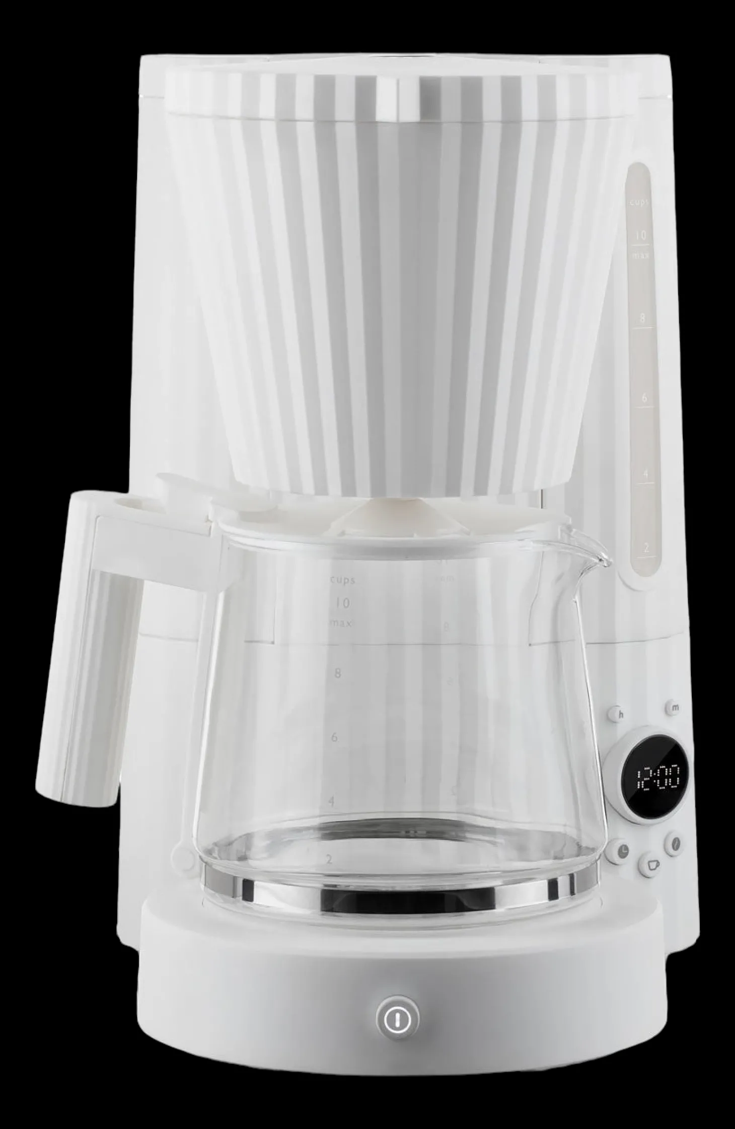 Alessi Plissé Filterkoffiemachine, 1,5L grijs