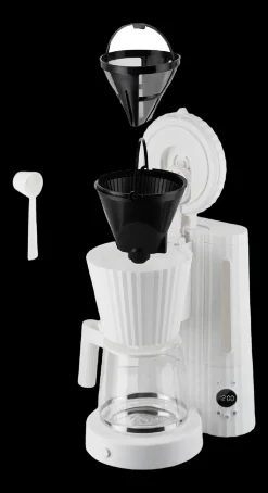 Alessi Plissé Filterkoffiemachine, 1,5L grijs