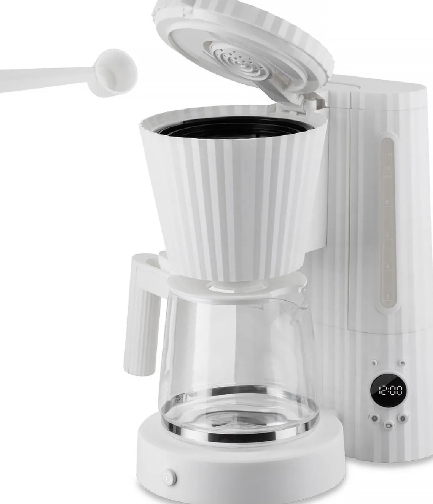 Alessi Plissé Filterkoffiemachine, 1,5L zwart