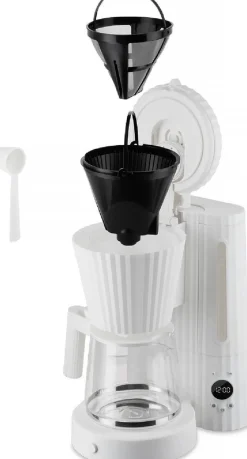 Alessi Plissé Filterkoffiemachine, 1,5L zwart