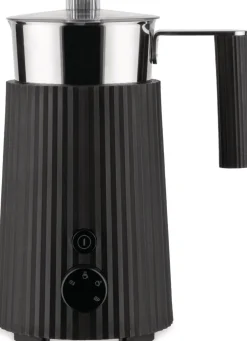 Alessi Plissé Melkopschuimer, zwart