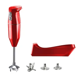 Bamix Cordless Plus Draadloze Staafmixer, rood