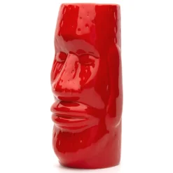 Bar Bespoke Tiki Mugs, bruin/rood set van 2