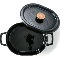 Beka Nori Braadpan Ovaal, 31cm zwart