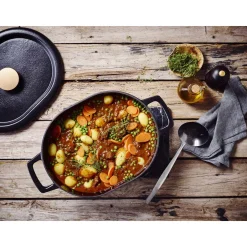 Beka Nori Braadpan Ovaal, 31cm zwart