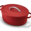 Beka Plume Braadpan Ovaal, 31cm rood