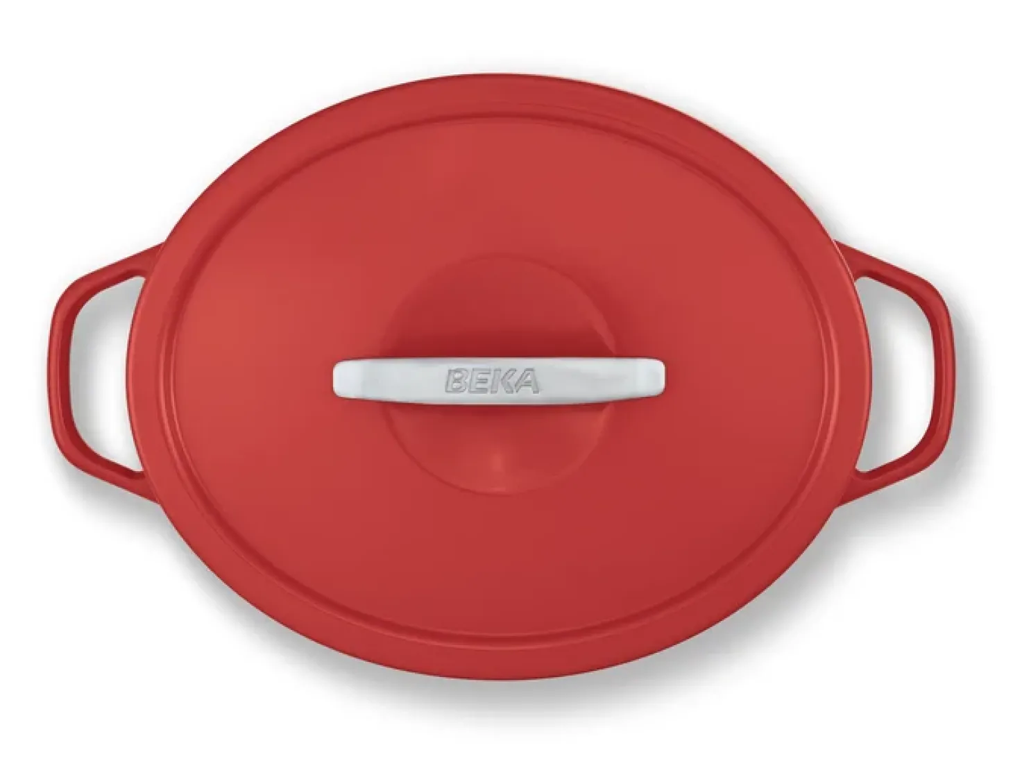 Beka Plume Braadpan Ovaal, 31cm rood