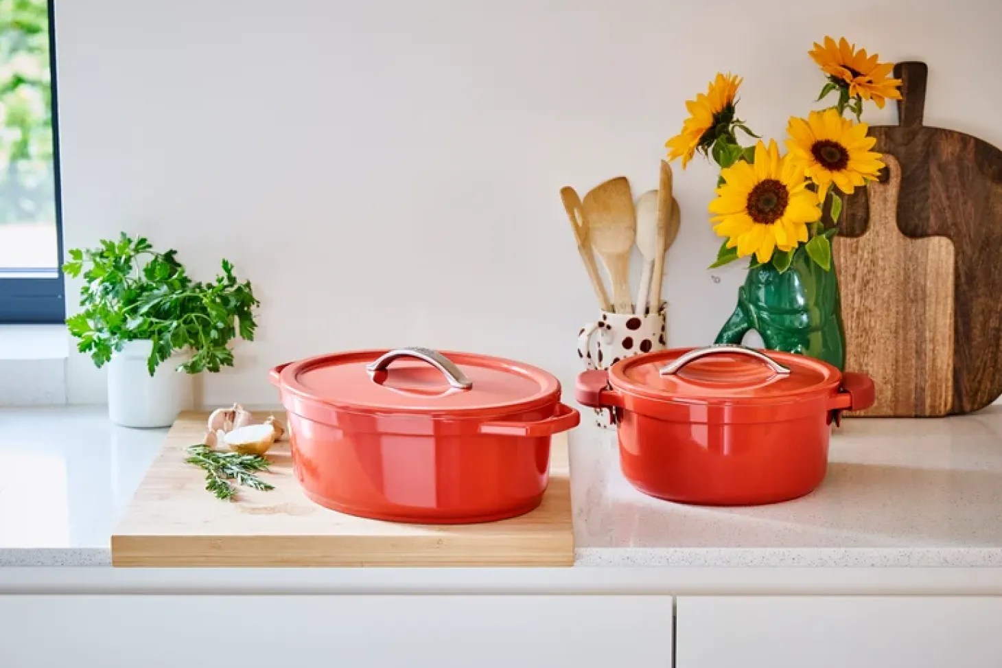 Beka Plume Braadpan Ovaal, 31cm rood