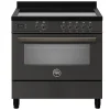 Bertazzoni Professional Serie PRO95I1ECAT Inductiefornuis, 90cm antraciet