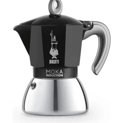 Bialetti New Moka Inductie Percolator, 6-kops zwart