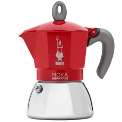 Bialetti New Moka Inductie Percolator, 4-kops rood