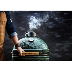 Big Green Egg Medium Houtskoolbarbecue met IntEGGrated Nest, Handler en Acacia EGG Mates