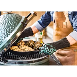 Big Green Egg Medium Houtskoolbarbecue met IntEGGrated Nest, Handler, Acacia EGG Mates en Hoes