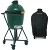 Big Green Egg Medium Houtskoolbarbecue met IntEGGrated Nest, Handler en Hoes