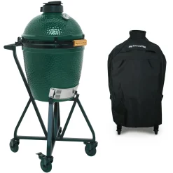 Big Green Egg Medium Houtskoolbarbecue met IntEGGrated Nest, Handler en Hoes