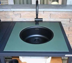 Big Green Egg Modular Nest System Reginox Yampa kraan, matzwart