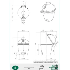 Big Green Egg Small Houtskoolbarbecue met Nest