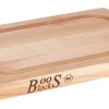 Boos Blocks Chop 'n Slice Snijplank met Sapgeul, 31x20x2,5cm esdoornhout