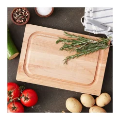 Boos Blocks Chop 'n Slice Snijplank met Sapgeul, 31x20x2,5cm esdoornhout