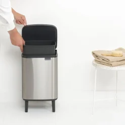Brabantia Bo Hi Afvalemmer, 7L mat staal