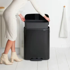 Brabantia Bo Pedaalemmer, 60L mat zwart
