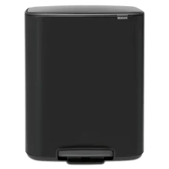 Brabantia Bo Pedaalemmer, 2 x 30L mat zwart