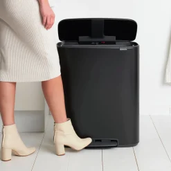 Brabantia Bo Pedaalemmer, 2 x 30L mat zwart