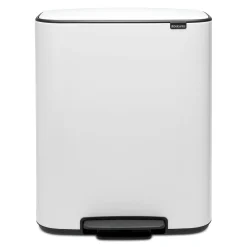 Brabantia Bo Pedaalemmer, 2 x 30L wit