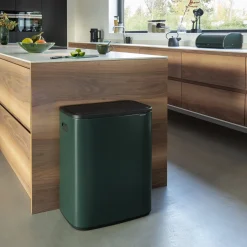 Brabantia Bo Touch Bin Afvalemmer, 2x30L groen