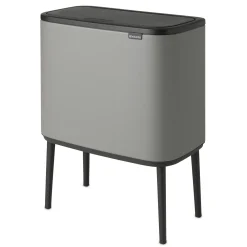 Brabantia Bo Touch Bin Afvalemmer, 11+23L betongrijs