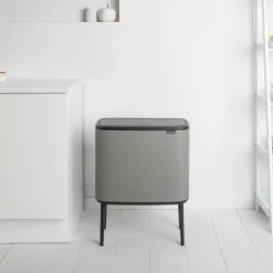 Brabantia Bo Touch Bin Afvalemmer, 11+23L betongrijs