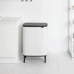 Brabantia Bo Touch Bin Hi Afvalemmer, 60L wit
