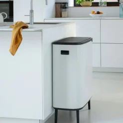 Brabantia Bo Touch Bin Hi Afvalemmer, 60L wit