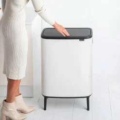 Brabantia Bo Touch Bin Hi Afvalemmer, 60L wit