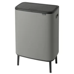 Brabantia Bo Touch Bin Hi Afvalemmer, 2x30L betongrijs