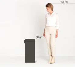 Brabantia NewIcon Pedaalemmer, 30L beige