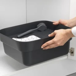 Brabantia SinkSide Afwasbak met Droogrek, dark grey
