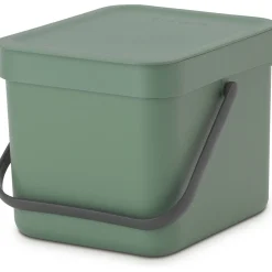 Brabantia Sort & Go Afvalemmer, 6L fir green