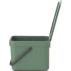 Brabantia Sort & Go Afvalemmer, 6L fir green