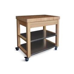 Butler Keukentrolley M-900, rvs/hout