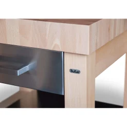Butler Keukentrolley M-900, rvs/hout