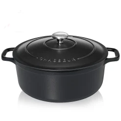 Chasseur Braadpan Gietijzer, 24cm mat zwart