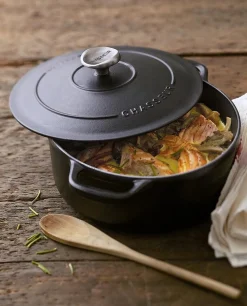 Chasseur Braadpan Gietijzer, 24cm mat zwart