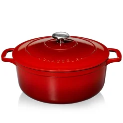 Chasseur Braadpan Gietijzer, 28cm rood