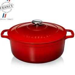 Chasseur Braadpan Gietijzer, 28cm rood