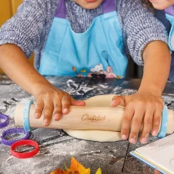 Chefclub Deegroller met Verstelbare Ringen, 30cm hout