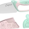 Chefclub Kids Kindermes met Vingerbeschermer, pastel
