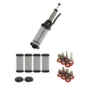 De Buyer Set Le Tube Pro for chefs: 4 containers & 12 spuitmondjes